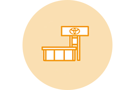 トヨタのお店で